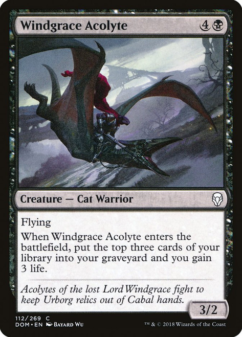 Windgrace Acolyte\nDominaria\nSingle\nMagic The Gathering