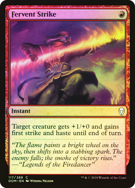 Fervent Strike\nDominaria\nSingle\nMagic The Gathering