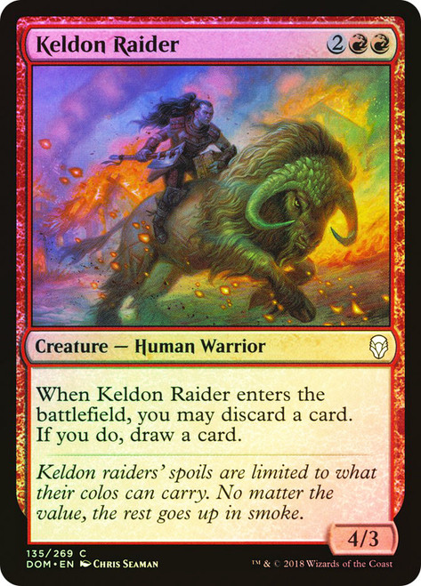 Keldon Raider\nDominaria\nSingle\nMagic The Gathering
