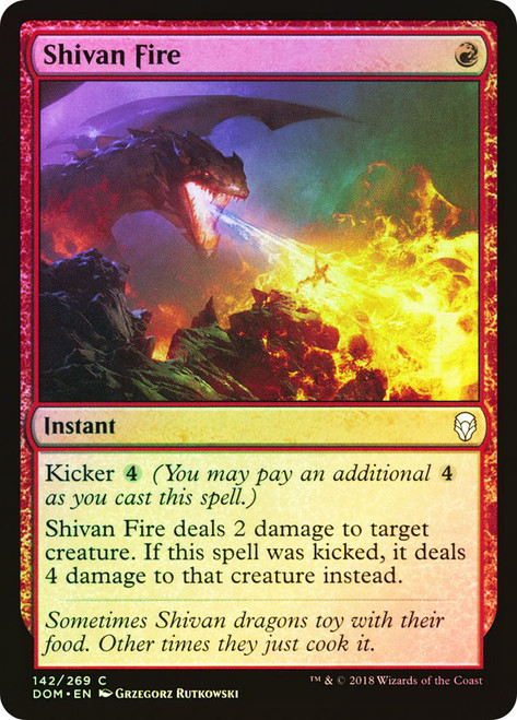 Shivan Fire\nDominaria\nSingle\nMagic The Gathering