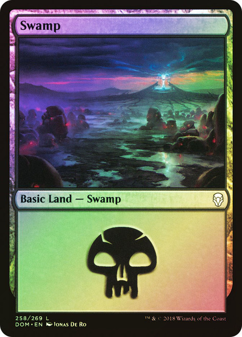 Swamp (#258)\nDominaria\nSingle\nMagic The Gathering