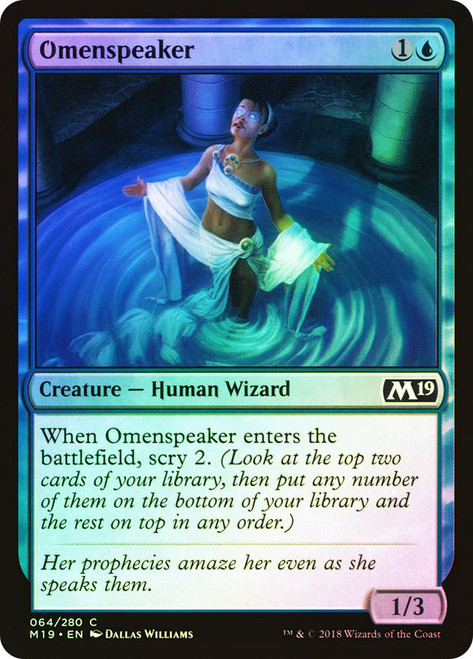 Omenspeaker\nCore Set 2019\nSingle\nMagic The Gathering