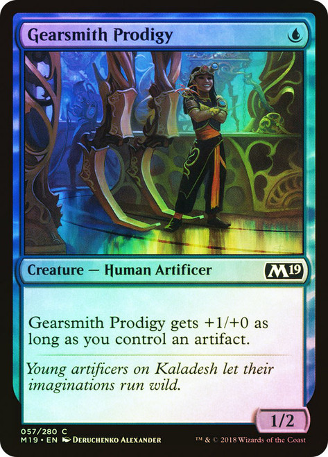 Gearsmith Prodigy\nCore Set 2019\nSingle\nMagic The Gathering