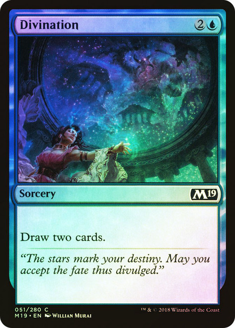 Divination\nCore Set 2019\nSingle\nMagic The Gathering