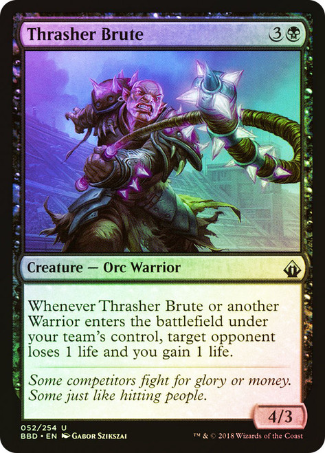 Thrasher Brute\nBattlebond\nSingle\nMagic The Gathering