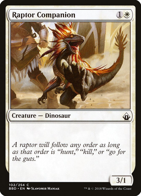 Raptor Companion\nBattlebond\nSingle\nMagic The Gathering