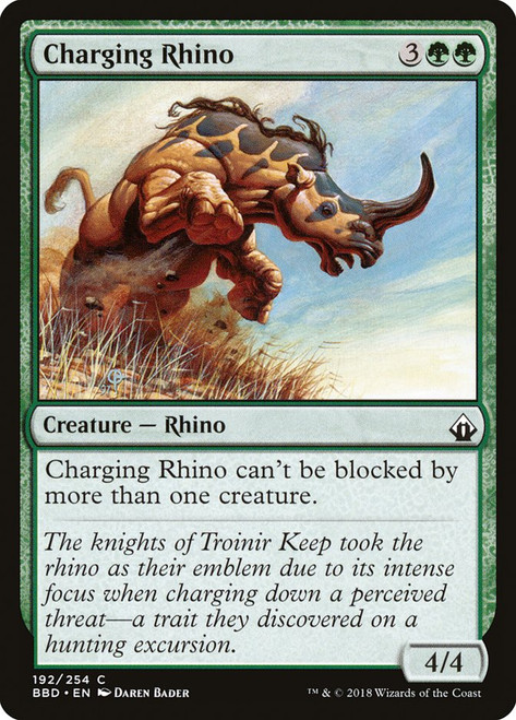 Charging Rhino\nBattlebond\nSingle\nMagic The Gathering