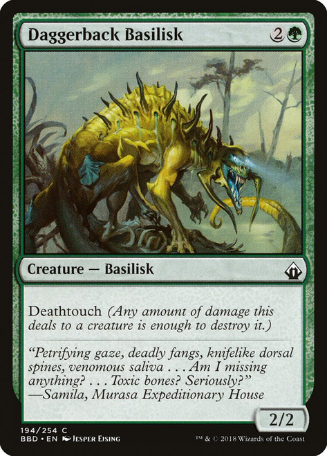 Daggerback Basilisk\nBattlebond\nSingle\nMagic The Gathering