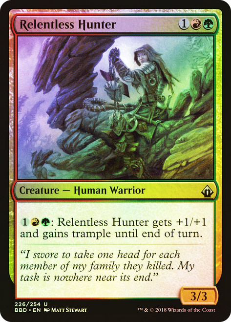 Relentless Hunter\nBattlebond\nSingle\nMagic The Gathering