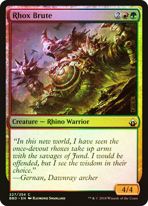 Rhox Brute\nBattlebond\nSingle\nMagic The Gathering