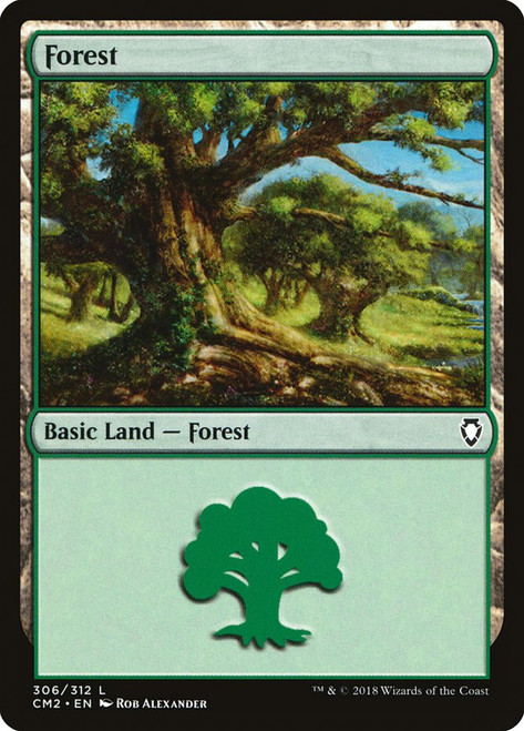 Forest (#306)\nCommander Anthology Volume II\nSingle\nMagic The Gathering