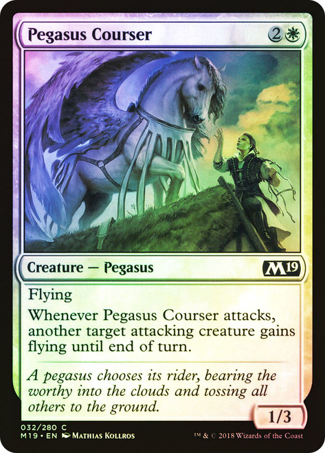Pegasus Courser\nCore Set 2019\nSingle\nMagic The Gathering