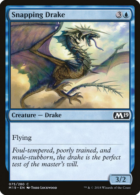 Snapping Drake\nCore Set 2019\nSingle\nMagic The Gathering