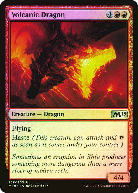 Volcanic Dragon\nCore Set 2019\nSingle\nMagic The Gathering
