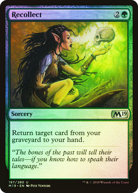 Recollect\nCore Set 2019\nSingle\nMagic The Gathering