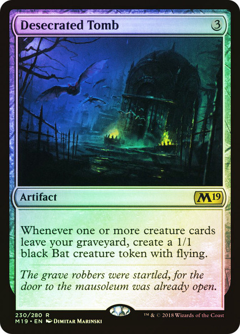 Desecrated Tomb\nCore Set 2019\nSingle\nMagic The Gathering