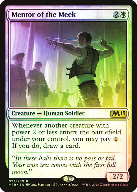 Mentor of the Meek\nCore Set 2019\nSingle\nMagic The Gathering