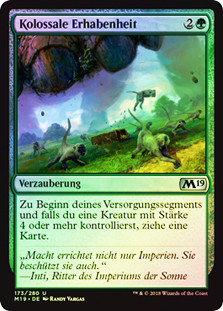 Colossal Majesty
Core Set 2019 (Foil) - German
Single
Magic The Gathering