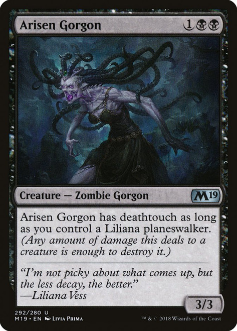 Arisen Gorgon (Planeswalker Deck)\nCore Set 2019\nSingle\nMagic The Gathering