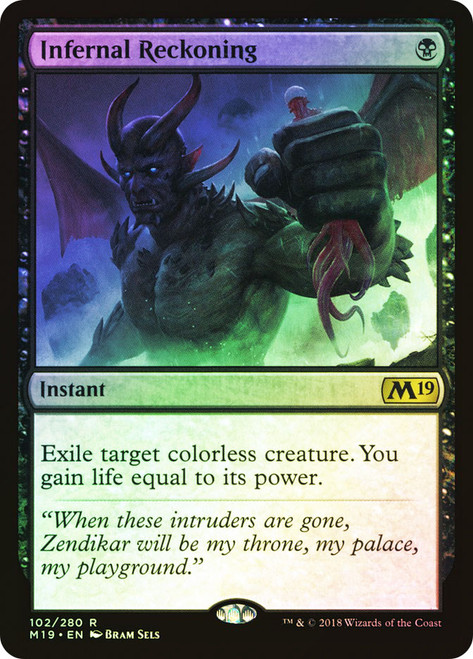 Infernal Reckoning\nCore Set 2019\nSingle\nMagic The Gathering