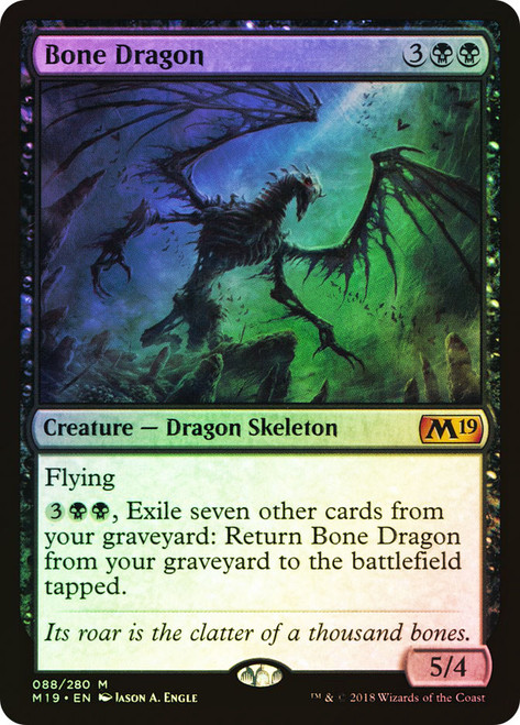 Bone Dragon\nCore Set 2019\nSingle\nMagic The Gathering
