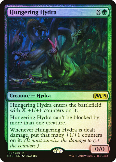 Hungering Hydra\nCore Set 2019\nSingle\nMagic The Gathering