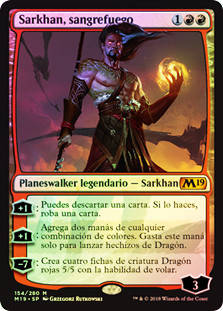 Sarkhan, Fireblood
Core Set 2019 (Foil) - Spanish
Single
Magic The Gathering