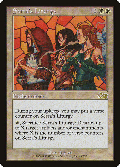 Serra's Liturgy\nUrza's Saga\nSingle\nMagic The Gathering