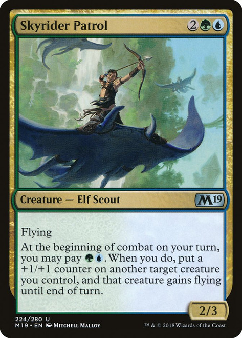 Skyrider Patrol\nCore Set 2019\nSingle\nMagic The Gathering