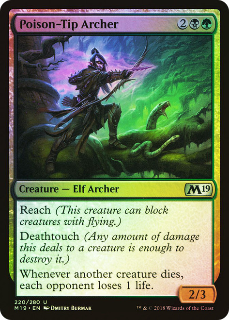 Poison-Tip Archer\nCore Set 2019\nSingle\nMagic The Gathering