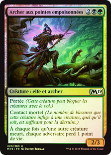 Poison-Tip Archer
Core Set 2019 (Foil) - French
Single
Magic The Gathering