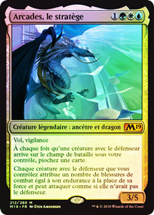 Arcades, the Strategist
Core Set 2019 (Foil) - French
Single
Magic The Gathering