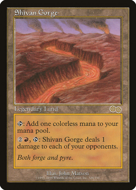 Shivan Gorge | Urza's Saga - Chinese - Traditional | Star City Games