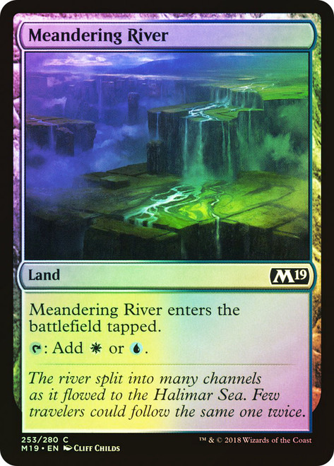Meandering River\nCore Set 2019\nSingle\nMagic The Gathering