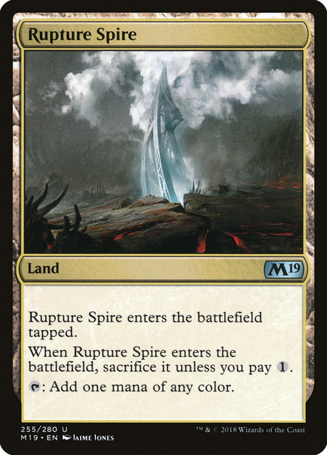 Rupture Spire\nCore Set 2019\nSingle\nMagic The Gathering