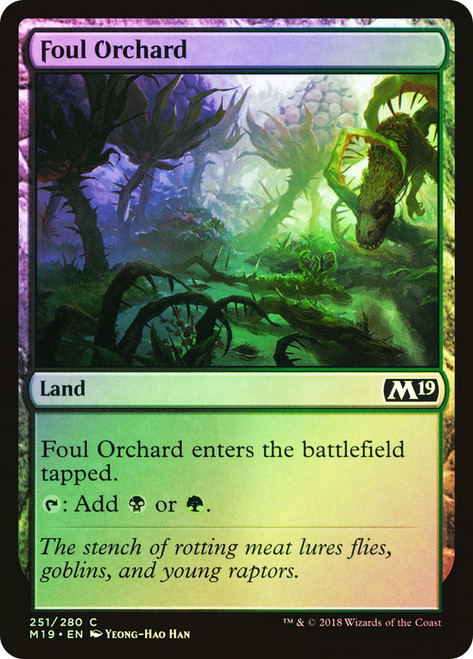 Foul Orchard\nCore Set 2019\nSingle\nMagic The Gathering
