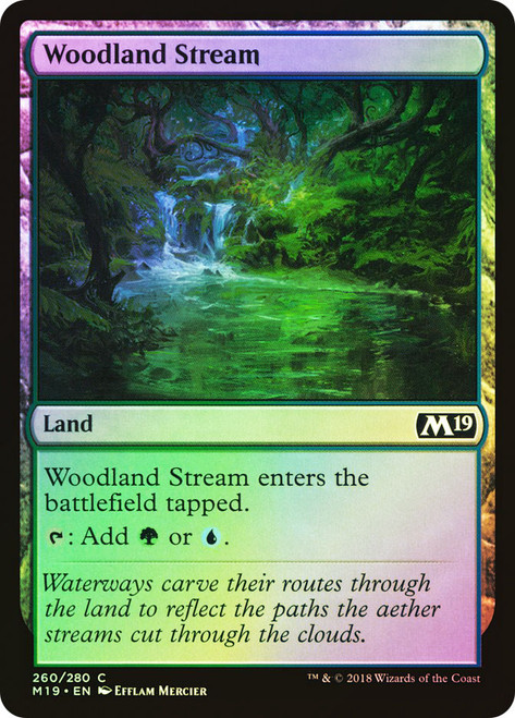 Woodland Stream\nCore Set 2019\nSingle\nMagic The Gathering