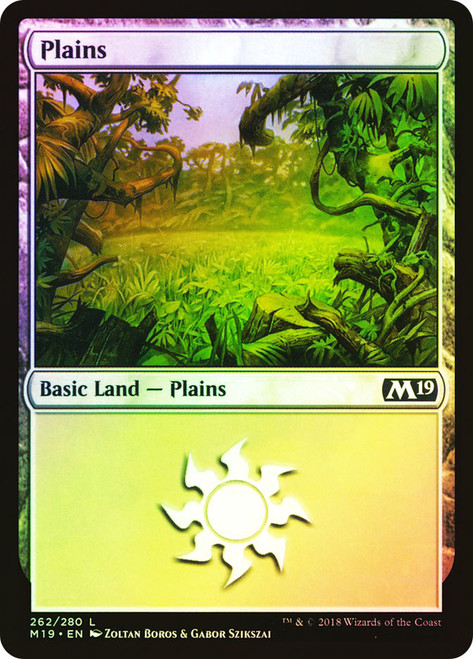 Plains (#262)\nCore Set 2019\nSingle\nMagic The Gathering
