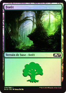 Forest (#279)
Core Set 2019 (Foil) - French
Single
Magic The Gathering