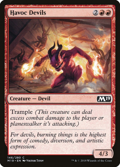 Havoc Devils\nCore Set 2019\nSingle\nMagic The Gathering