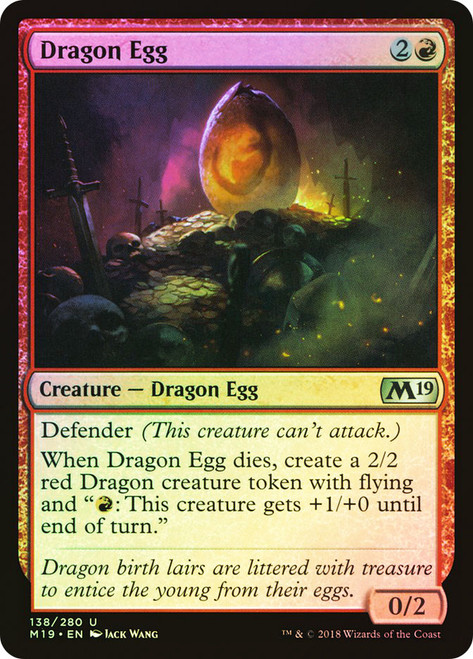 Dragon Egg\nCore Set 2019\nSingle\nMagic The Gathering