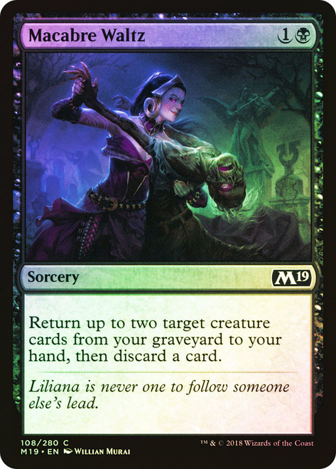 Macabre Waltz\nCore Set 2019\nSingle\nMagic The Gathering