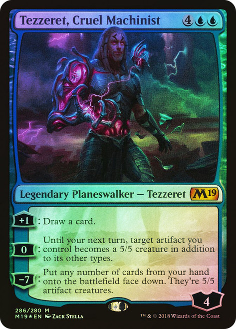 Tezzeret, Cruel Machinist (Planeswalker Deck)\nCore Set 2019\nSingle\nMagic The Gathering