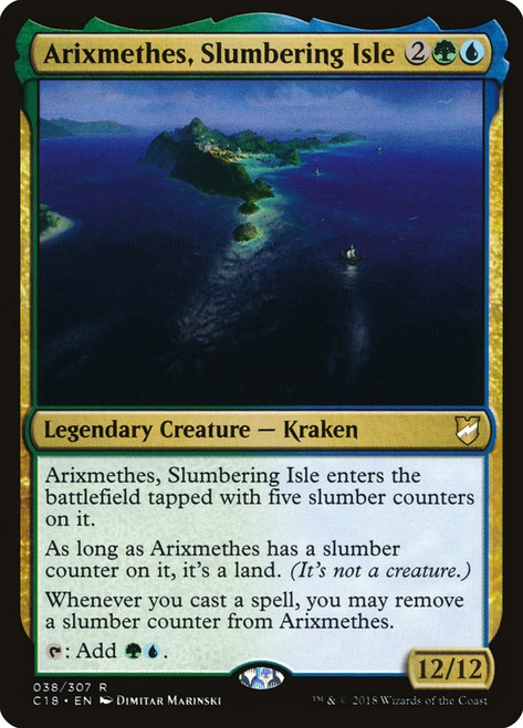 Arixmethes, Slumbering Isle\nCommander: 2018 Edition\nSingle\nMagic The Gathering