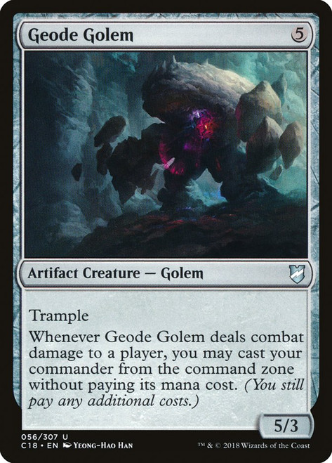 Geode Golem\nCommander: 2018 Edition\nSingle\nMagic The Gathering
