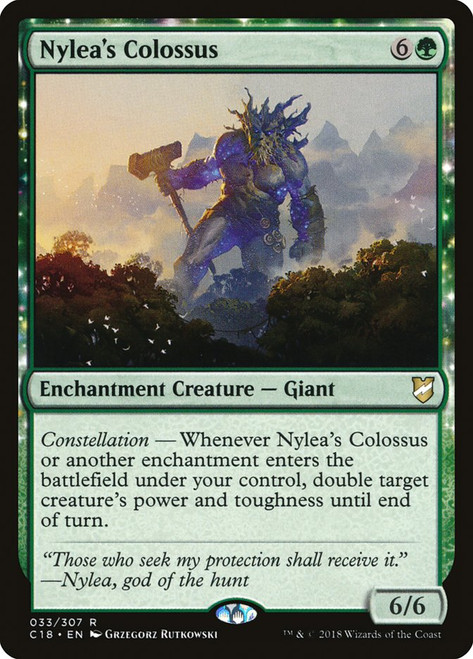 Nylea's Colossus\nCommander: 2018 Edition\nSingle\nMagic The Gathering