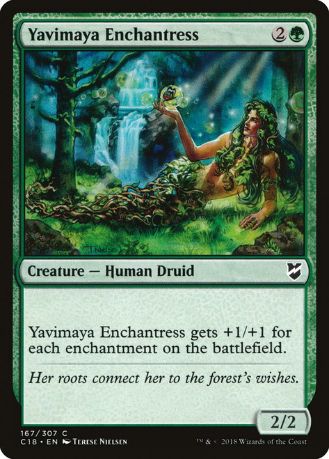 Yavimaya Enchantress\nCommander: 2018 Edition\nSingle\nMagic The Gathering