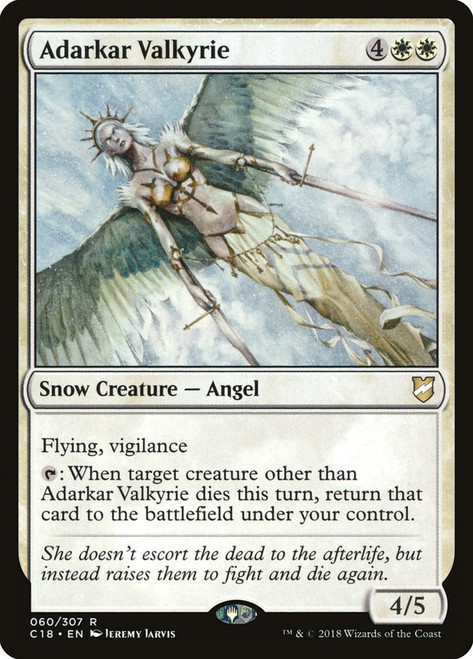 Adarkar Valkyrie\nCommander: 2018 Edition\nSingle\nMagic The Gathering