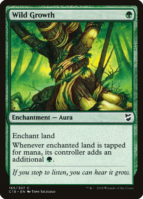 Wild Growth\nCommander: 2018 Edition\nSingle\nMagic The Gathering