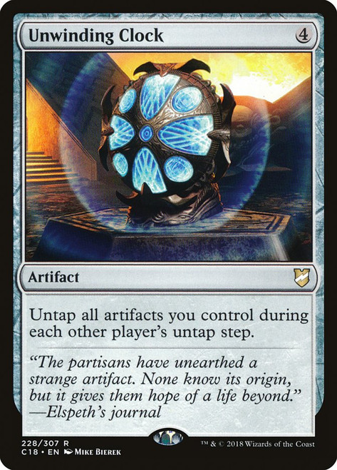 Unwinding Clock\nCommander: 2018 Edition\nSingle\nMagic The Gathering